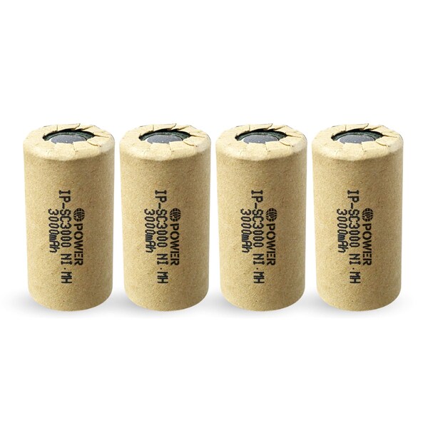 Ip Power High Rate Sub C Ni-Mh 3000mAh - 4PK IP-NH-SC-3000-FT-4 - main